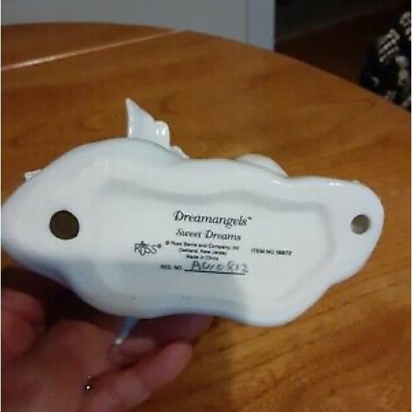 Dream Angels Ceramic “SWEET DREAMS”•Russ Berrie•  Cherub/Angel Figurine. 5.25” - Picture 6 of 7